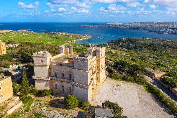 Famous,Maltese,Selmun,Palace.,Malta